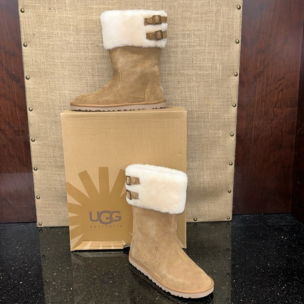 NEW UGG KIDS ALEYAH BOOT CHESTNUT